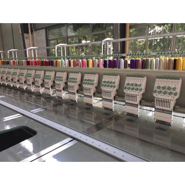 20 Head 9 Colors Flat Embroidery Machine